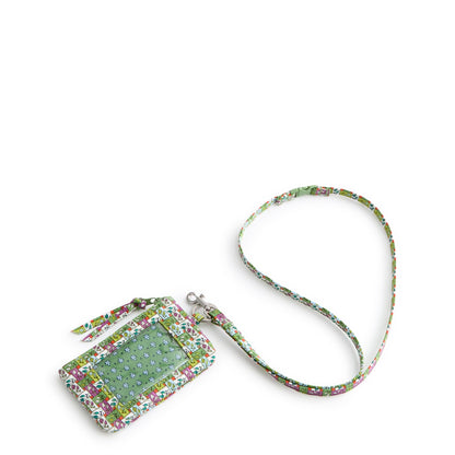 HOTVera Bradley womens Premium Cotton Zip Id Pouch W/Breakaway Lanyard