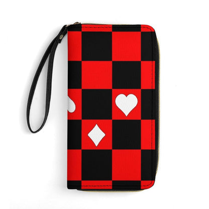 HOTWomen's Wallet Ladies Wristlet, Large Capacity, Zipper Pocket, Perfect for ID Cards, Chicken Cute