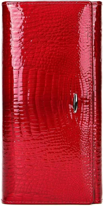 HOTWomen's Long Leather Wallet | Credit Card Holder, Fashion Clutch, Casual Style