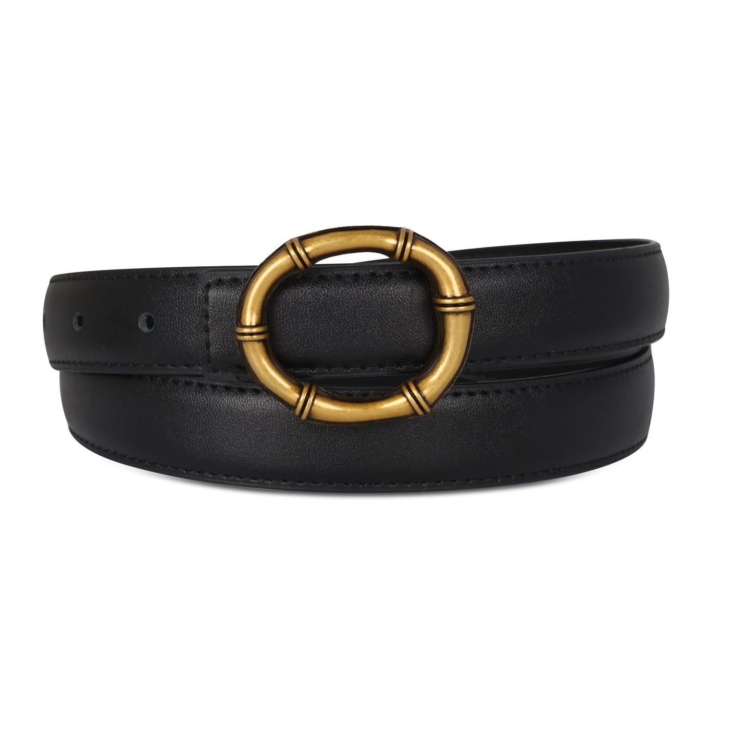 HOTAurolran Women's Leather Belt with Buckle - Ideal for Dresses, Jeans, and Coats