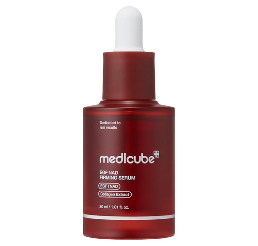 HOTmedicube NAD EGF Firming Serum for Face & Neck | Anti-Aging Serum with EGF Peptide, NAD+ & Collagen | Wrinkle Appearance, Elasticity & Pore Care | Korean Skincare, 1.01 fl.oz
