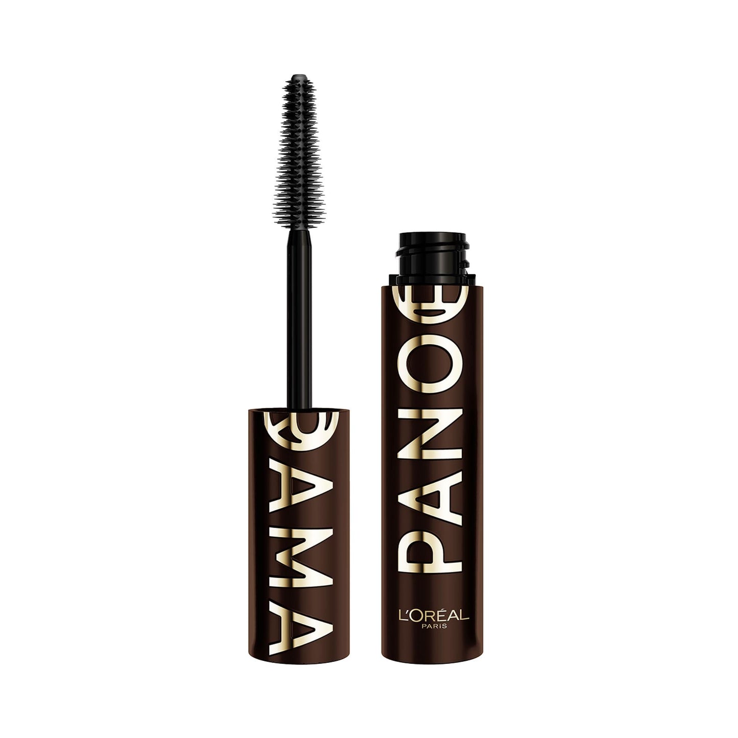 HOTL'Oreal Paris Voluminous Panorama Mascara, Volumizing and Lengthening Mascara, Washable Longwear and Smudge Resistant Make Up, Blackest Black, 0.33 Fl Oz