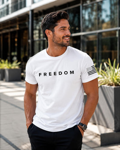 HOTFreedom Charlie Kirk White T Shirt White L I am Charlie Kirk Shirt