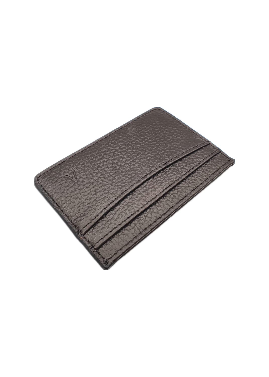 HOTAphrona | Leather 3-Pocket Wallet Slim Card Holder | Leather Card Holder for Men and Women | Leather Card Wallet | Leather Card Case | Luxurious Pocket Slim Card Holder (Orange)