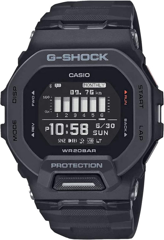 HOTG-Shock Men's GBD200 Square Case Watch Black