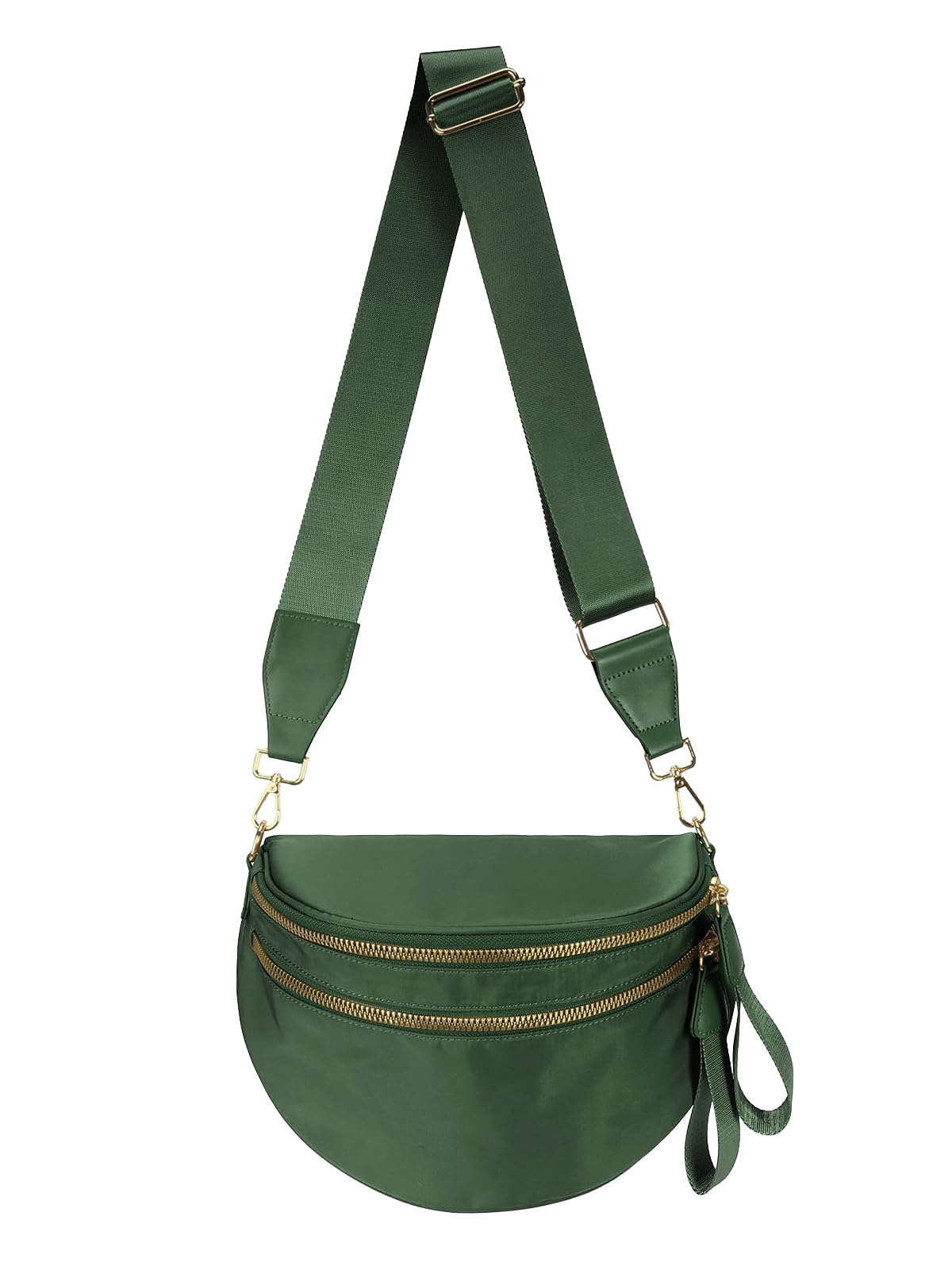 HOTPure Colour Crossbody Bag Bum Bag for Women,Spacious Purse Fanny Packs Belt Bag,Oversized Bum Bag (Colour Bum Bag-Beige)