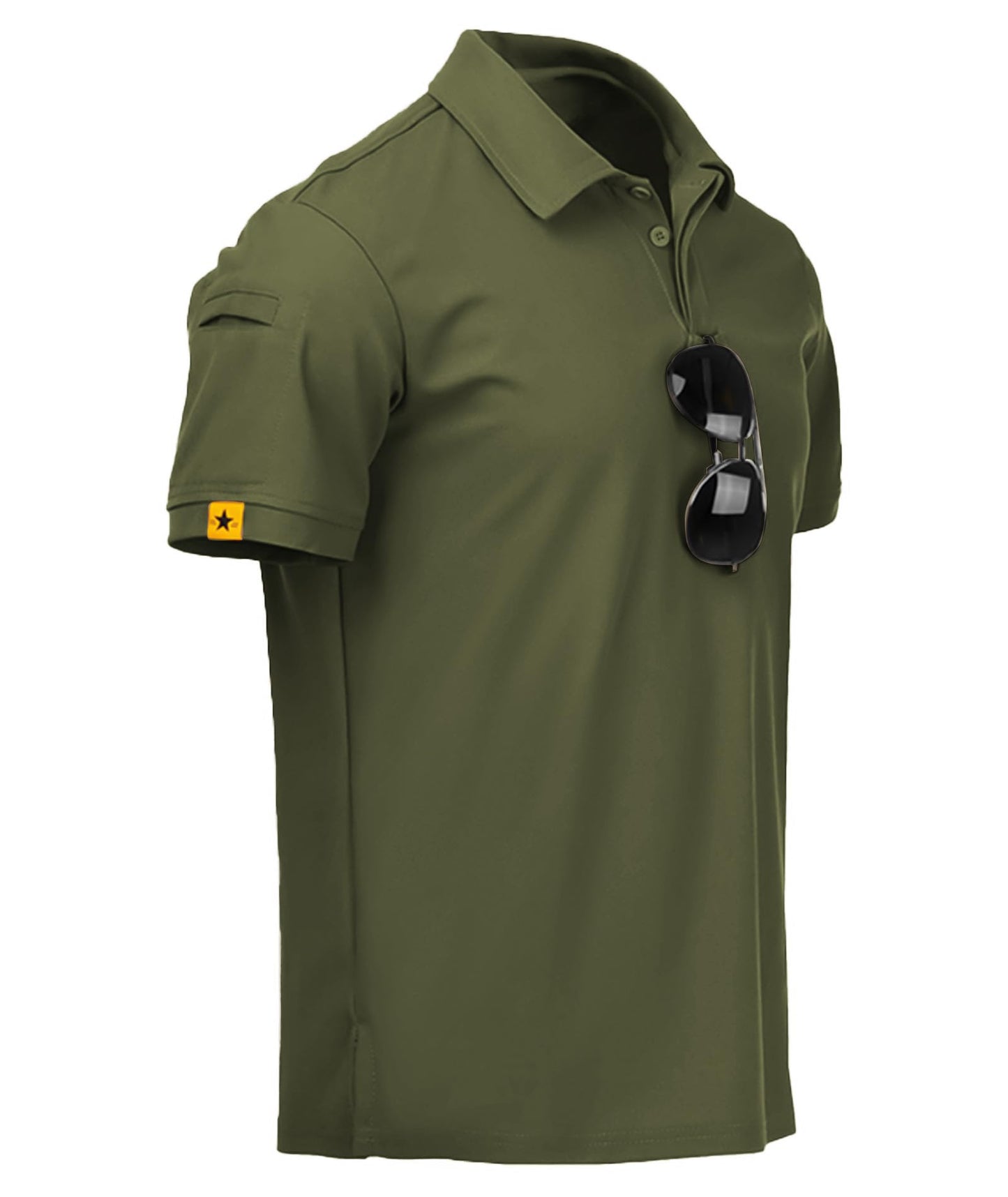 HOTV VALANCH Mens Polo Shirts Short Sleeve Moisture Wicking Golf Polo Athletic Collared Shirt Tennis T-Shirt Tops