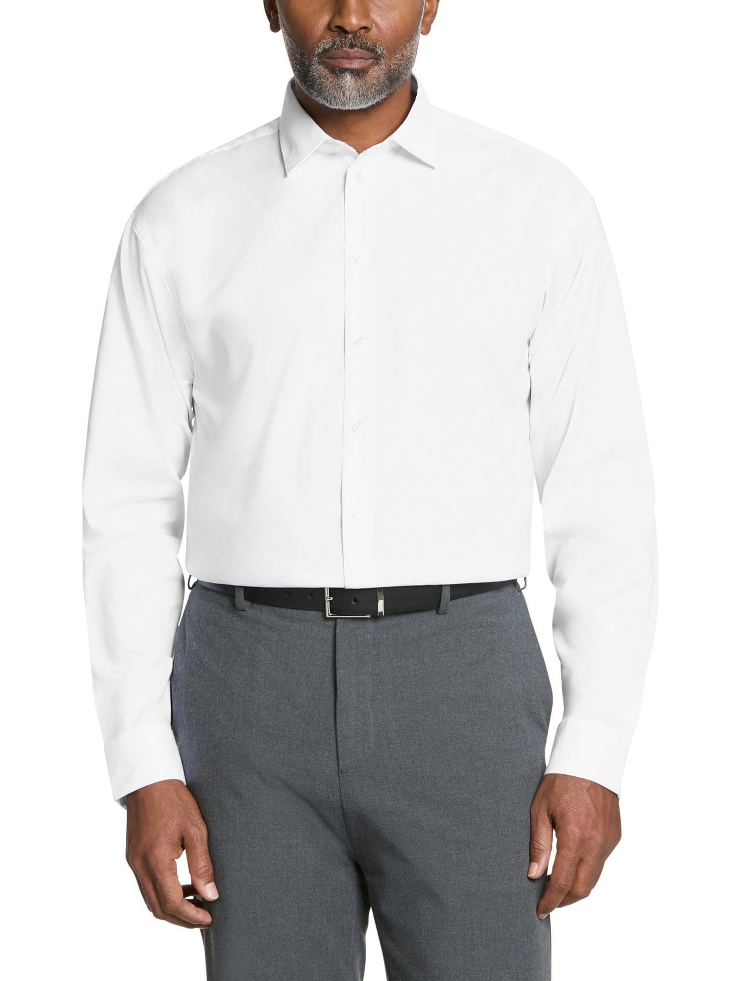 HOTKenneth Cole Unlisted Men's Slim Fit Solid Dress Shirt - Amazon Exclusive