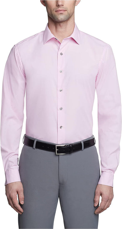 HOTKenneth Cole Unlisted Men's Slim Fit Solid Dress Shirt - Amazon Exclusive