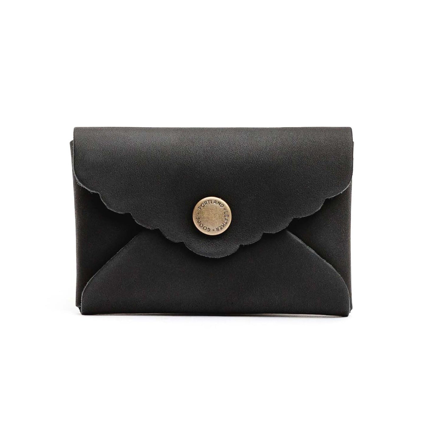 HOTPortland Leather Goods Mini Daisy Wallet for Women – Handmade from the Finest Full-Grain Hides – Features Envelope Design with Snap Closure – Honey
