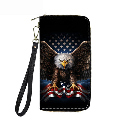 HOTWomen's Large Capacity Wallet PU Leather Double Zipper Clutch Purse Multifunctional Wallet with Removable Wristlet Strap for Smart Phone/Coin/Card/Cash, Floral Quotes Bible Verse Philippians 4-13