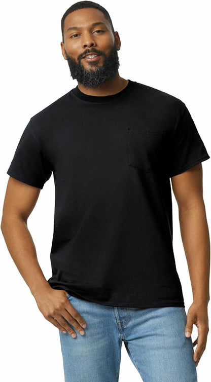 HOTGildan Adult Ultra Cotton T-Shirt with Pocket, Style G2300, 2-Pack