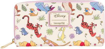 HOTLoungefly Disney Winnie the Pooh Eeyore Friends Zip Clutch Wallet Faux-Leather