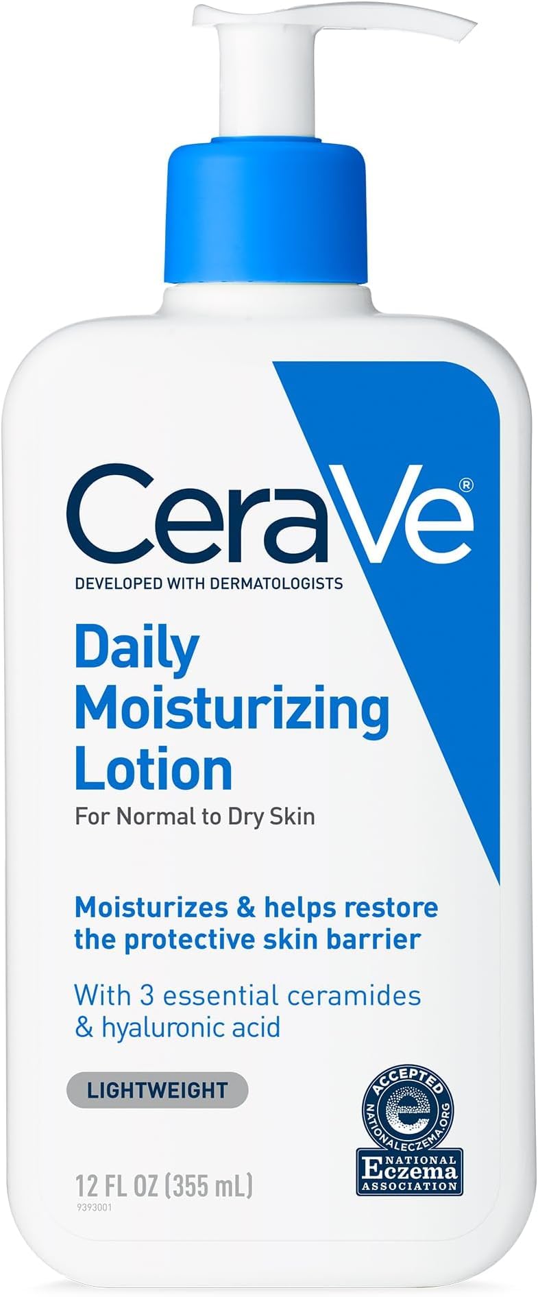 HOTCeraVe Daily Moisturizing Lotion for Dry Skin, Body Lotion & Face Moisturizer with Hyaluronic Acid and Ceramides, Daily Moisturizer, Fragrance Free, Oil-Free, 12 Ounce
