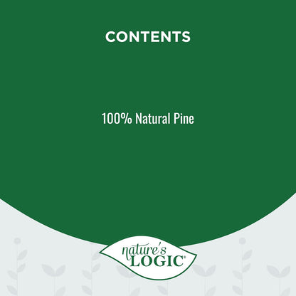 HOTNature's Logic 100% Natural Pine Pellet Cat Litter - Dust-Free, Unscented, Biodegradable - Safe for Cats, Kittens, Reptiles & Small Pets - Highly Absorbent - 12 lb Bag