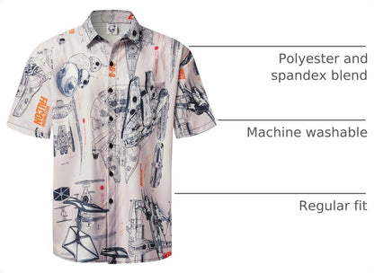 HOTHardaddy Men's Hawaiian Shirt Short Sleeves Printed Button Down Summer Beach Casual Shirts