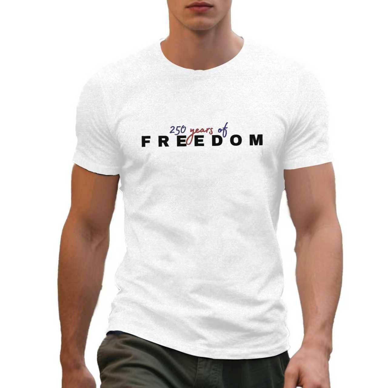HOT250th Anniversary Shirts for Men 4th of July Shirt America Flag Patriotic Graphic Independence Day Casual Tops