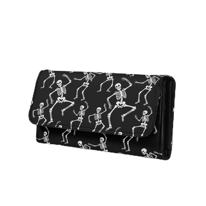 HOTNovelty Jeans Print Womens Wallets Leather Clutch, Vintage Denim Block Patch Design Long Wallet for Women Blue Credit Card Holder with Coin Purse ID Window