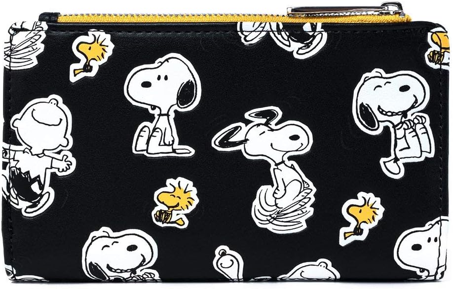 HOTLoungefly Peanuts Snoopy and Woodstock All Over Print Wallet