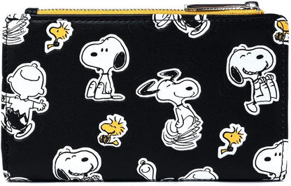 HOTLoungefly Peanuts Snoopy and Woodstock All Over Print Wallet