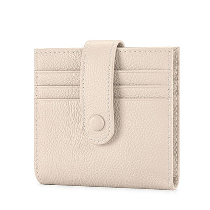 HOTSmall Wallet For Women Slim Leather Bifold Wallets RFID Credit Card Holder With Zipper Coin Pouch ID Window,Red