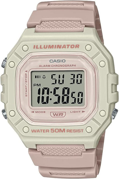 HOTCasio W218H Series | Men’s Digital Watch | 50M WR | 1/100 Second Stopwatch | 100 SEC Chronograph | LED Backlight | Countdown Timer | Daily Alarm | Hourly Time Signal | 7 Year Battery