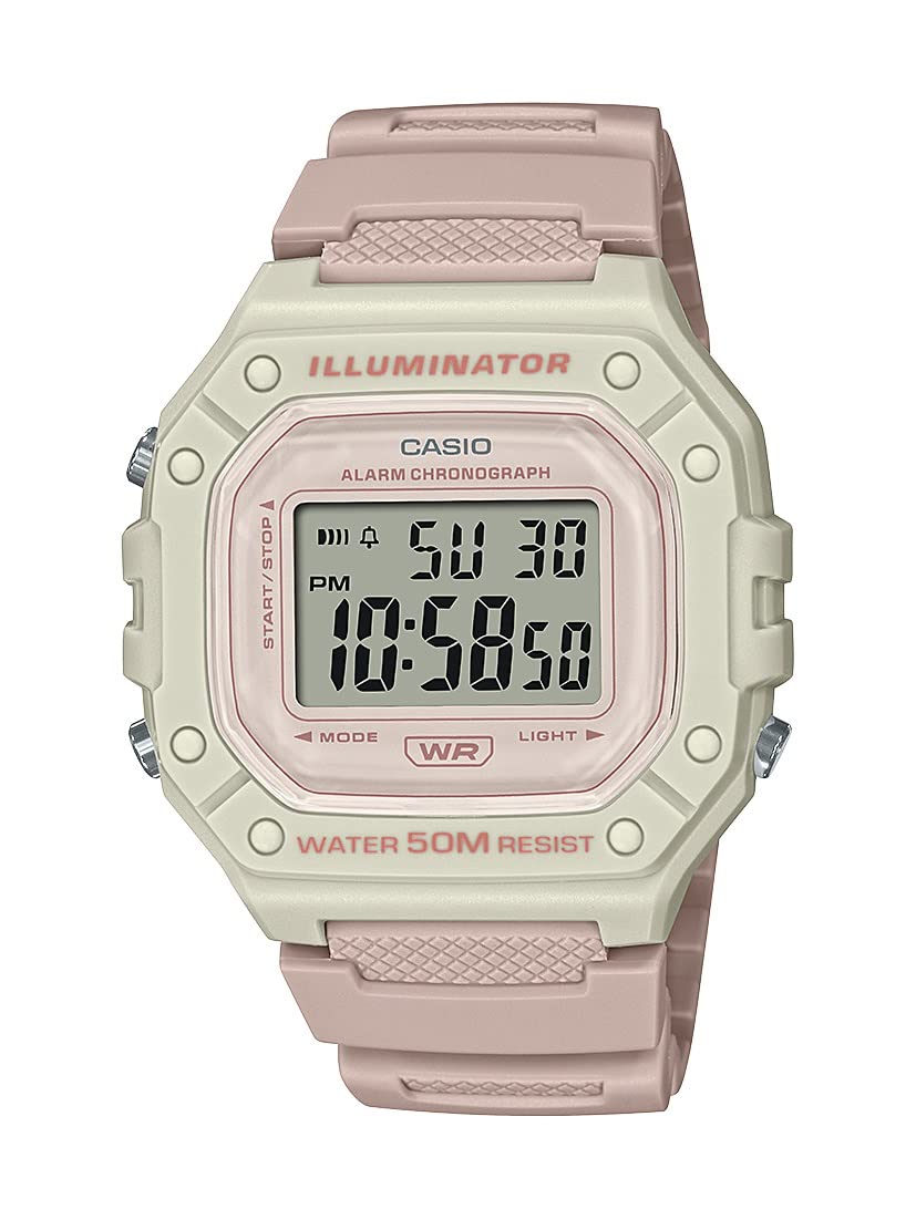 HOTCasio W218H Series | Men’s Digital Watch | 50M WR | 1/100 Second Stopwatch | 100 SEC Chronograph | LED Backlight | Countdown Timer | Daily Alarm | Hourly Time Signal | 7 Year Battery