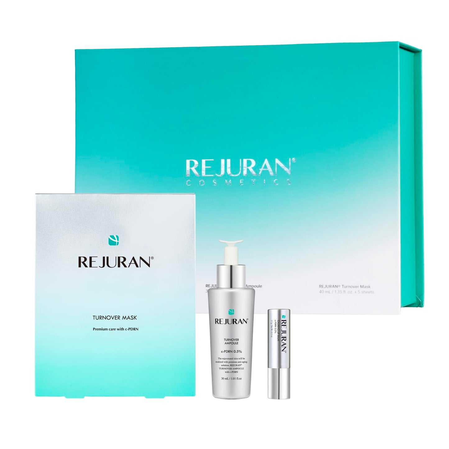 HOTREJURAN® Turnover Ampoule, c-PDRN® – Original Salmon DNA PDRN Face Serum for Rejuvenation, Firming, Hydration & Youthful Glow, Refines Skin Texture. Korean Skincare (1.01 fl oz)