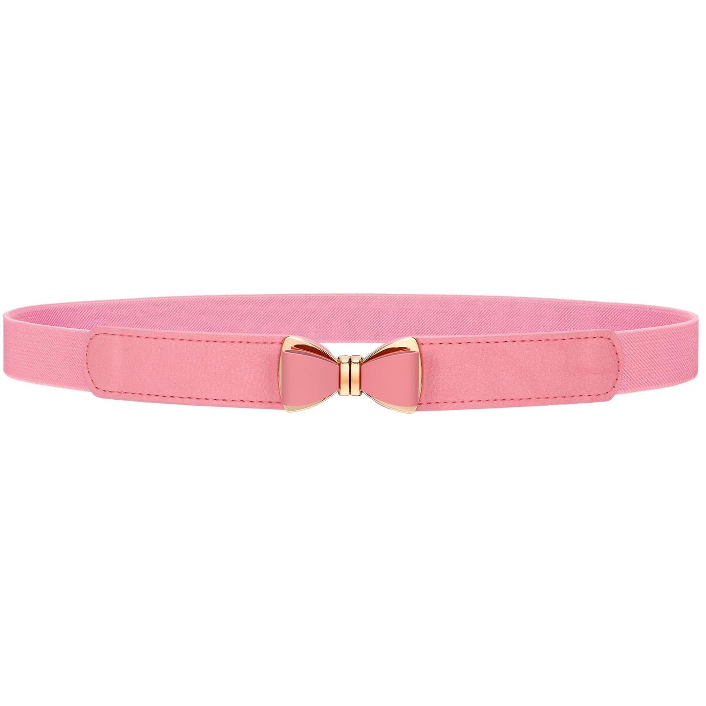 HOTVONMELLI Womens Skinny Elastic Belt Stretchy Bow Belt for Women Dresses Thin Waist Ladies Belts
