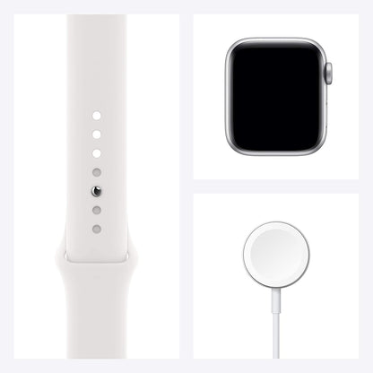 HOTApple Watch Series 6 (GPS, 40mm) - Silver Aluminum Case with White Sport Band (Renewed)