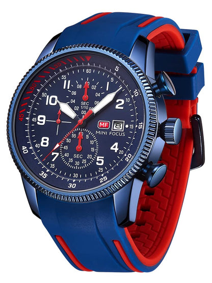 HOTAIMES Watch for Men Sport Military Waterproof Chronograph Mens Watches Analog Quartz Big Face Classic Stylish Fashion Casual Designer Business Work Wrist Watch Elegant Gift for Men