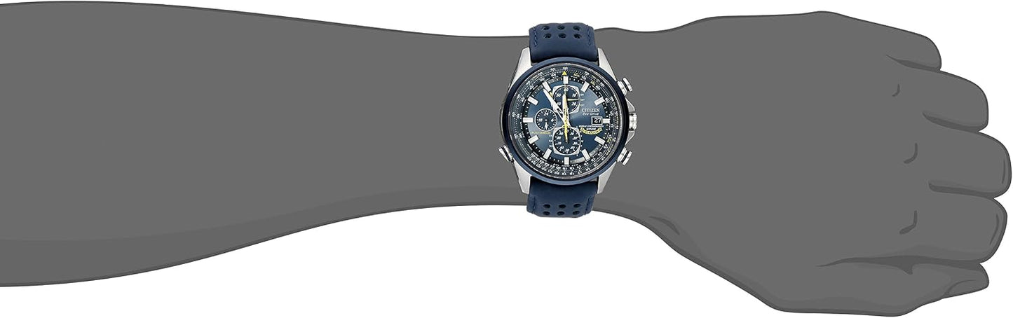 HOTCitizen Men's Eco-Drive Sport Luxury World Chronograph Atomic Time Keeping Watch