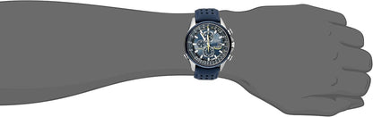 HOTCitizen Men's Eco-Drive Sport Luxury World Chronograph Atomic Time Keeping Watch