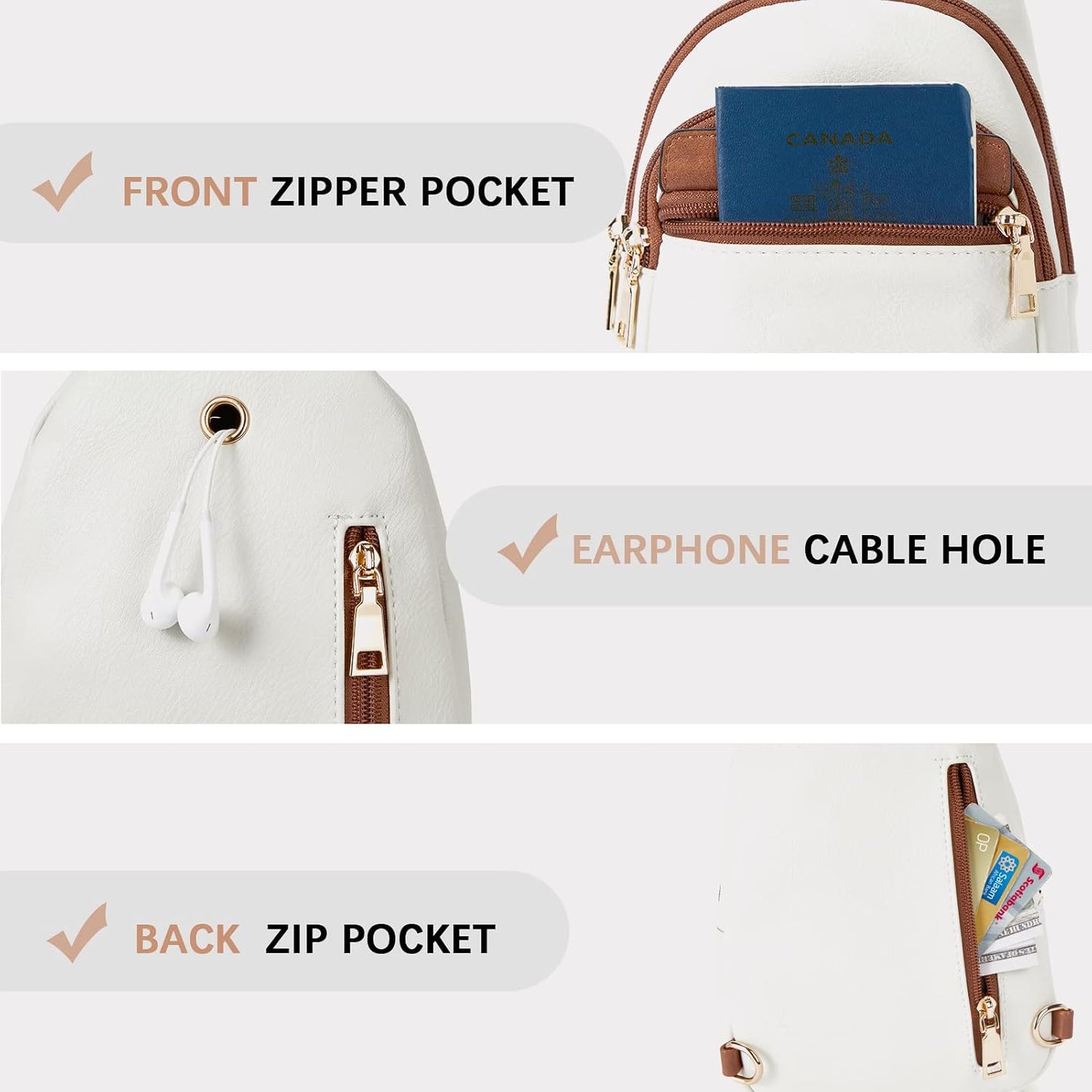 HOTBOSTANTEN Small Sling Bag for Women ＆ Small Wallet for Women Leather RFID Blocking Card Holder