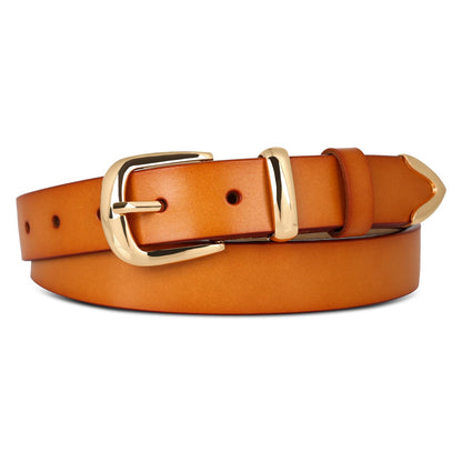HOTRelang Women's Belts with Gold Buckle, Fashion Waist Band, Elegant Ladies' Belt, Gift for Women