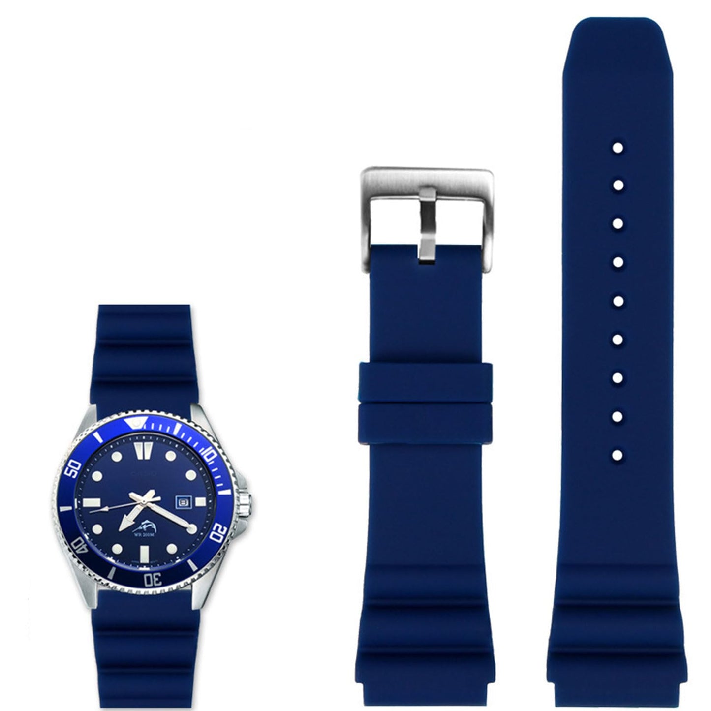 HOTCompatible with Casio MDV106-1AV/MTP-VD01 Watches，22 mm Watch Band for Men's Casio MDV-106 Series Strap Replacement