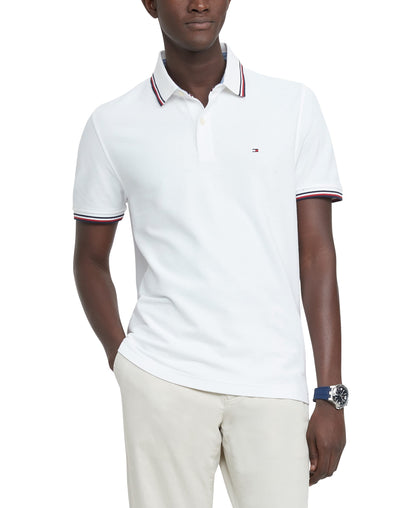 HOTTommy Hilfiger Men's Short Sleeve Moisture Wicking Stretch Polo Shirt With Quick Dry + Uv Protection