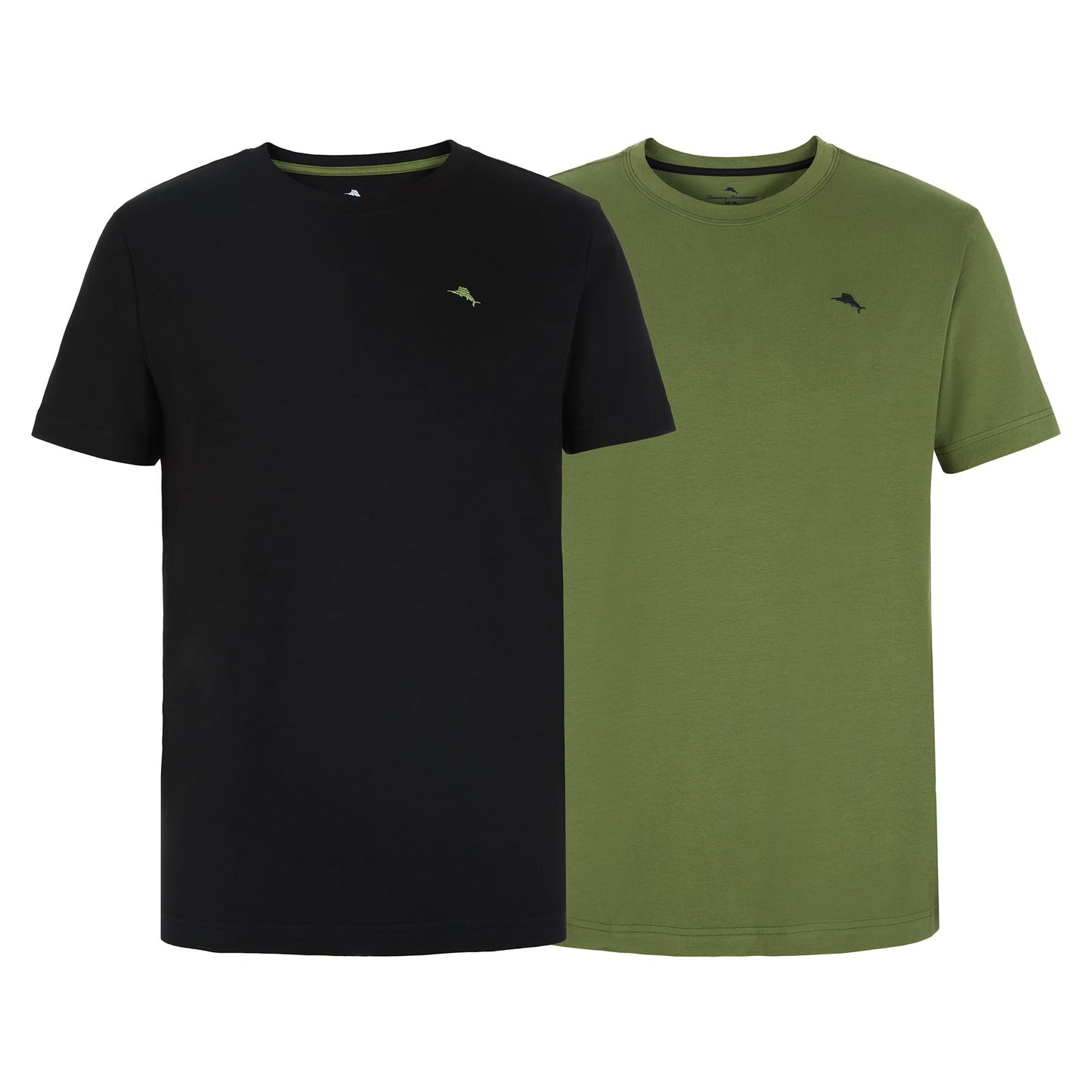HOTTommy Bahama - Men's Essential 2 Pack T Shirts, Short Sleeve Crew Neck Stretch Jersey Top for Sleep or Lounge