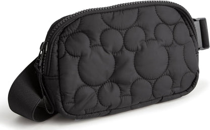 HOTVera Bradley Women's Disney Featherweight Woodward Small Belt Bag – Quilted Crossbody Purse – Moonless Night