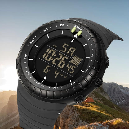 HOTMen's Digital Sports Watch Military Waterproof Tactical Watch with LED Backlight Watches for Men