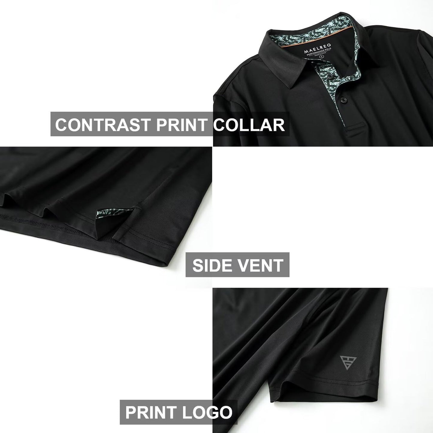 HOTMens Polo Shirts Short and Long Sleeve Casual Solid Stylish Dry Fit Performance Designed Collared Golf Polo Shirts for Men
