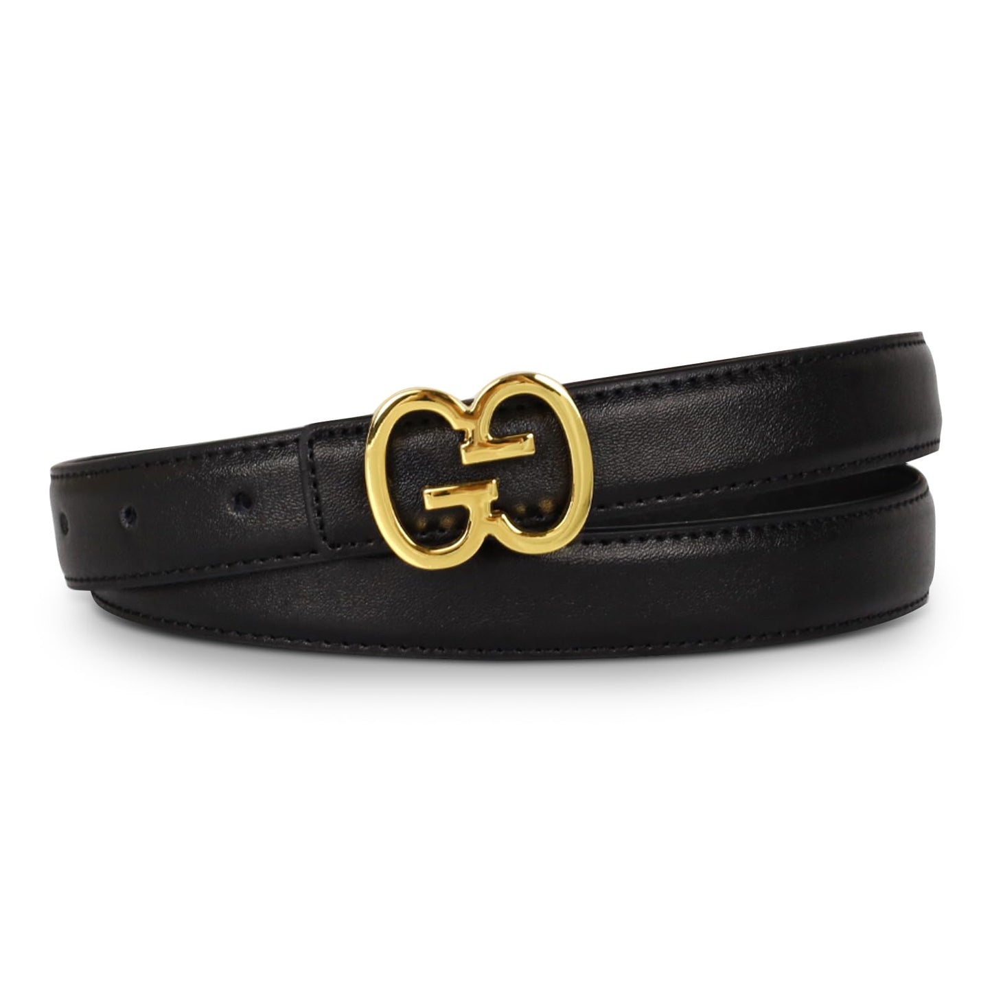 HOTAurolran Women's Leather Belt with Buckle - Ideal for Dresses, Jeans, and Coats