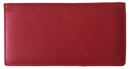 HOTRFID Leather Checkbook Cover With Credit Card Slots and Pen Holder