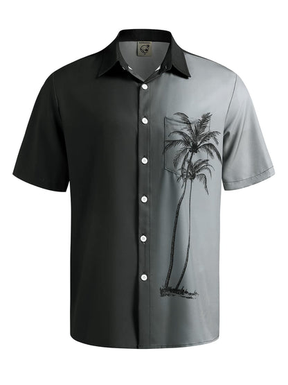 HOTHardaddy Men's Hawaiian Shirt Short Sleeves Coconut Printed Button Down Summer Beach Casual Shirts