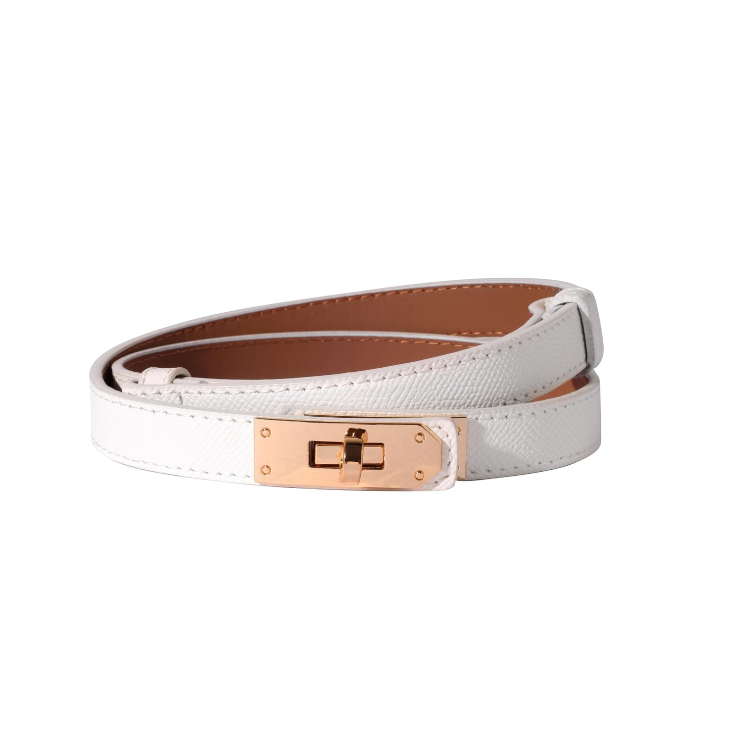 HOTOvekaut Women Skinny Leather Belt Solid Color Alloy Turn Lock Adjustable Waistband for Dresses Jeans Coats