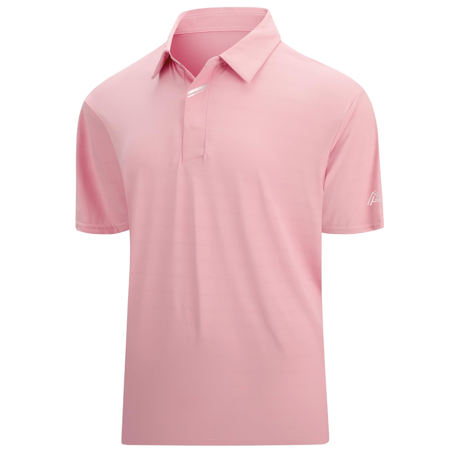 HOTEsabel.C Jacquard Golf Shirts for Men Dry Fit Short Sleeve Collared Polo | Moisture Wicking, Athletic Fit, 4-Way Stretch for Comfort, Wrinkle Free, Lightweight, Ideal for Golf, Casual & Work Wear