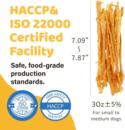 HOTiPaw Turkey Tendon for Dogs, All Natural Human Grade Puppy Chew, Strips | Single Protein, Hypoallergenic, Grain free, Rawhide Alternative Dog Treats, US-Sourced Turkey