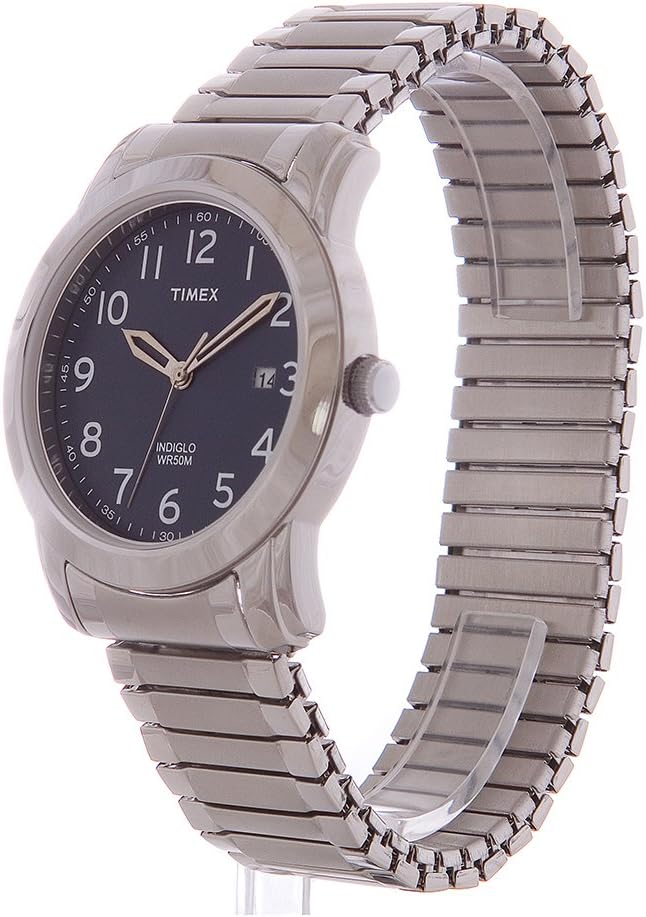 HOTTimex Men's Highland Street Stainless Steel Expansion Band Watch
