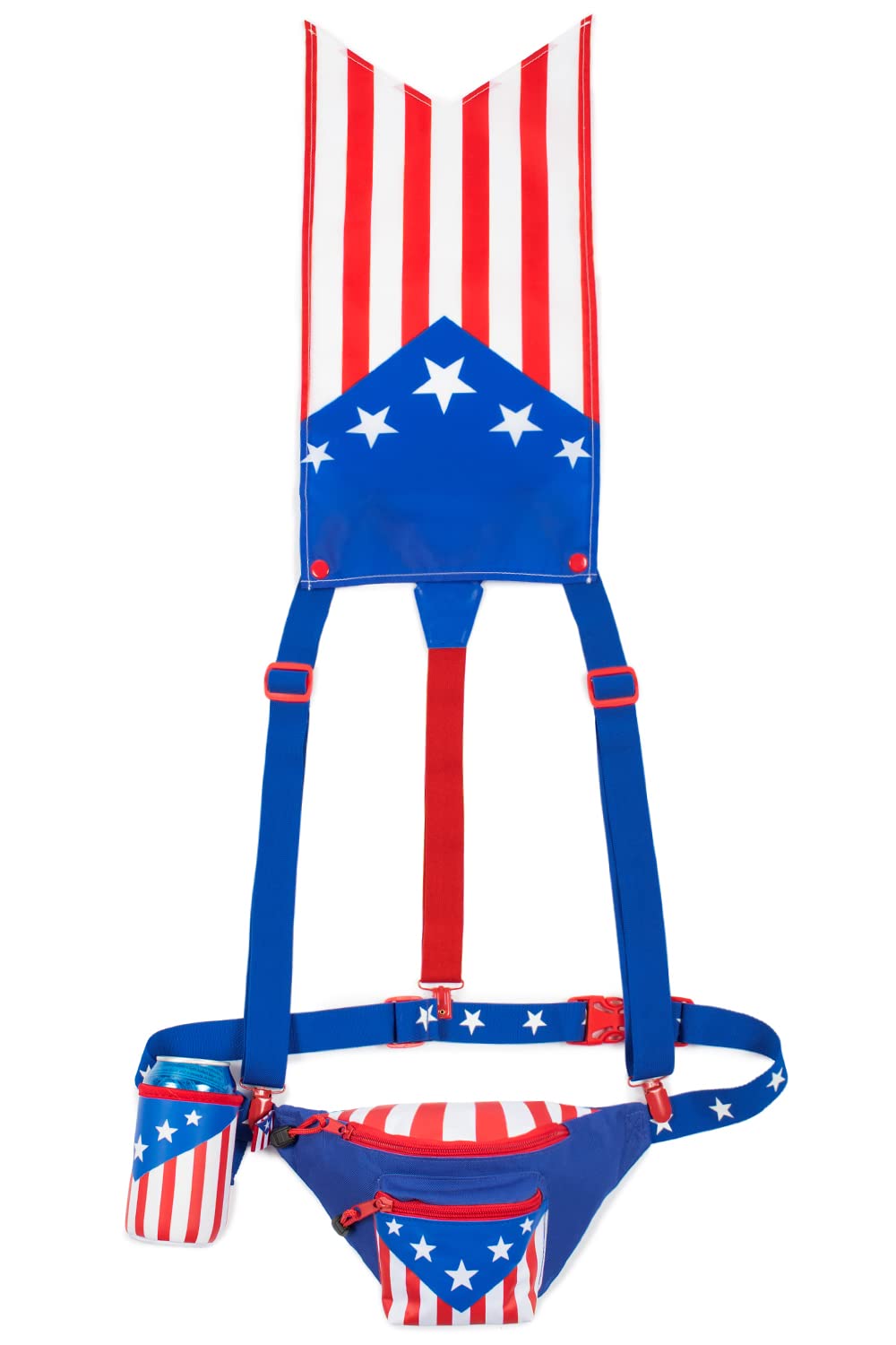 HOTTipsy Elves American Flag Fanny Packs for July 4th BBQs and Summer Pool Parties
