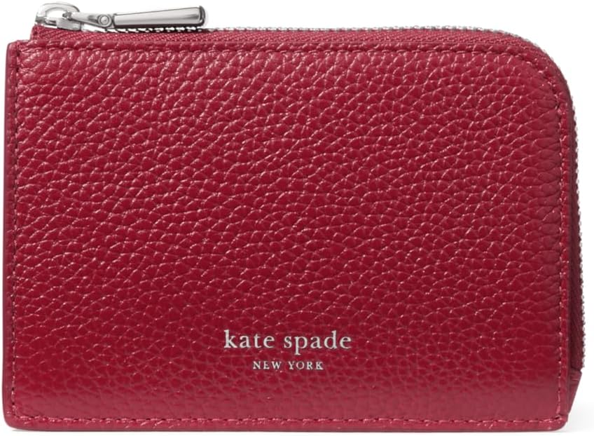 HOTkate spade new york Mini Zip Card Case Pebbled Leather Mini Zip Card Case